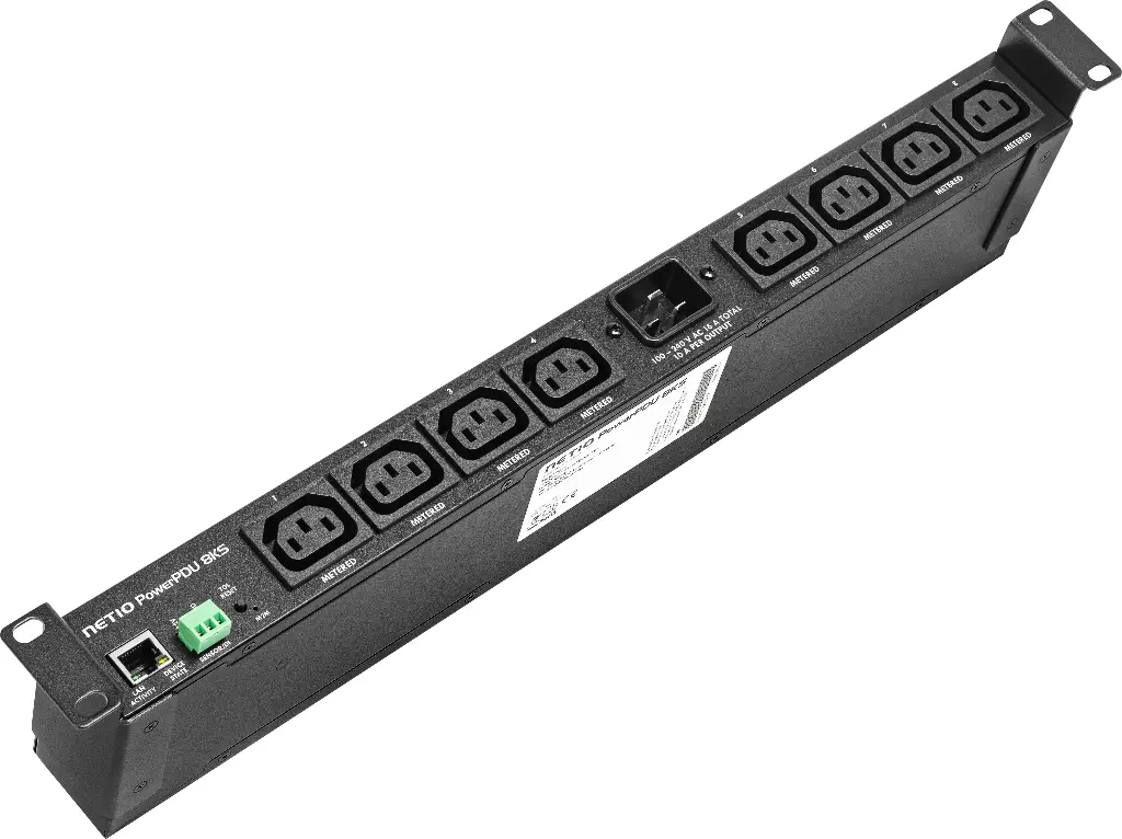 [8594185581291] PowerPDU 8KS US - 8 Outlet Metered and Controlled Rack Mount PDU with IEC Outlets